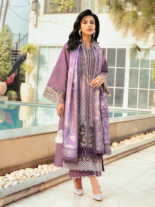 Bin Ilyas purple 311 - A | 3 PC Lawn