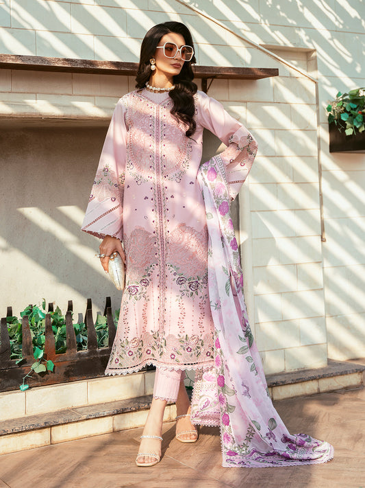 Bin Ilyas Pink 313 - B | 3 PC Lawn