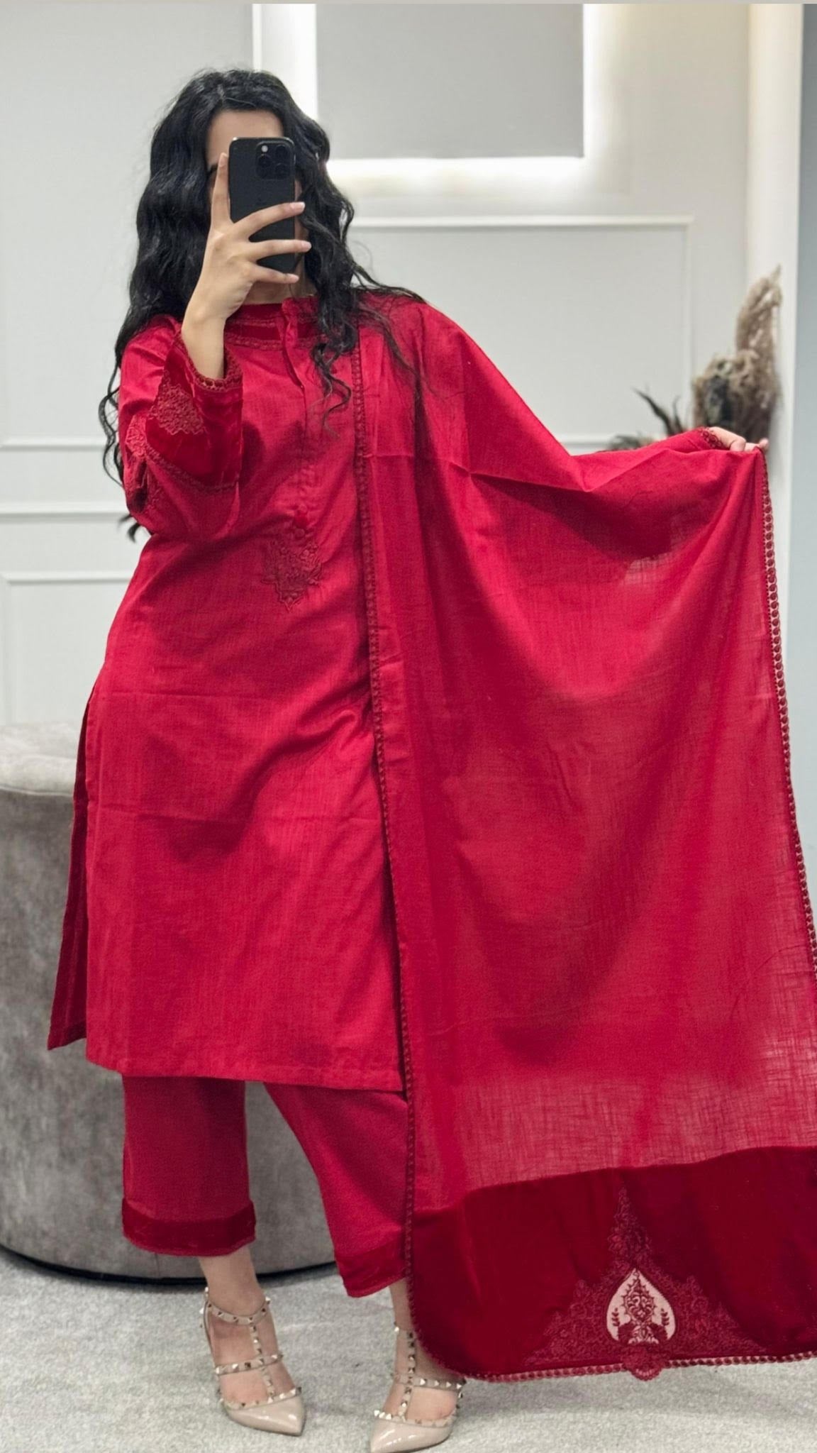 SADABAHAR Crimson Suit