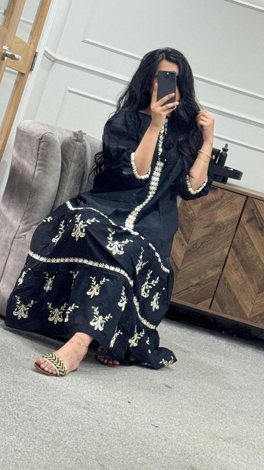 ETHNC Black Printed Dress