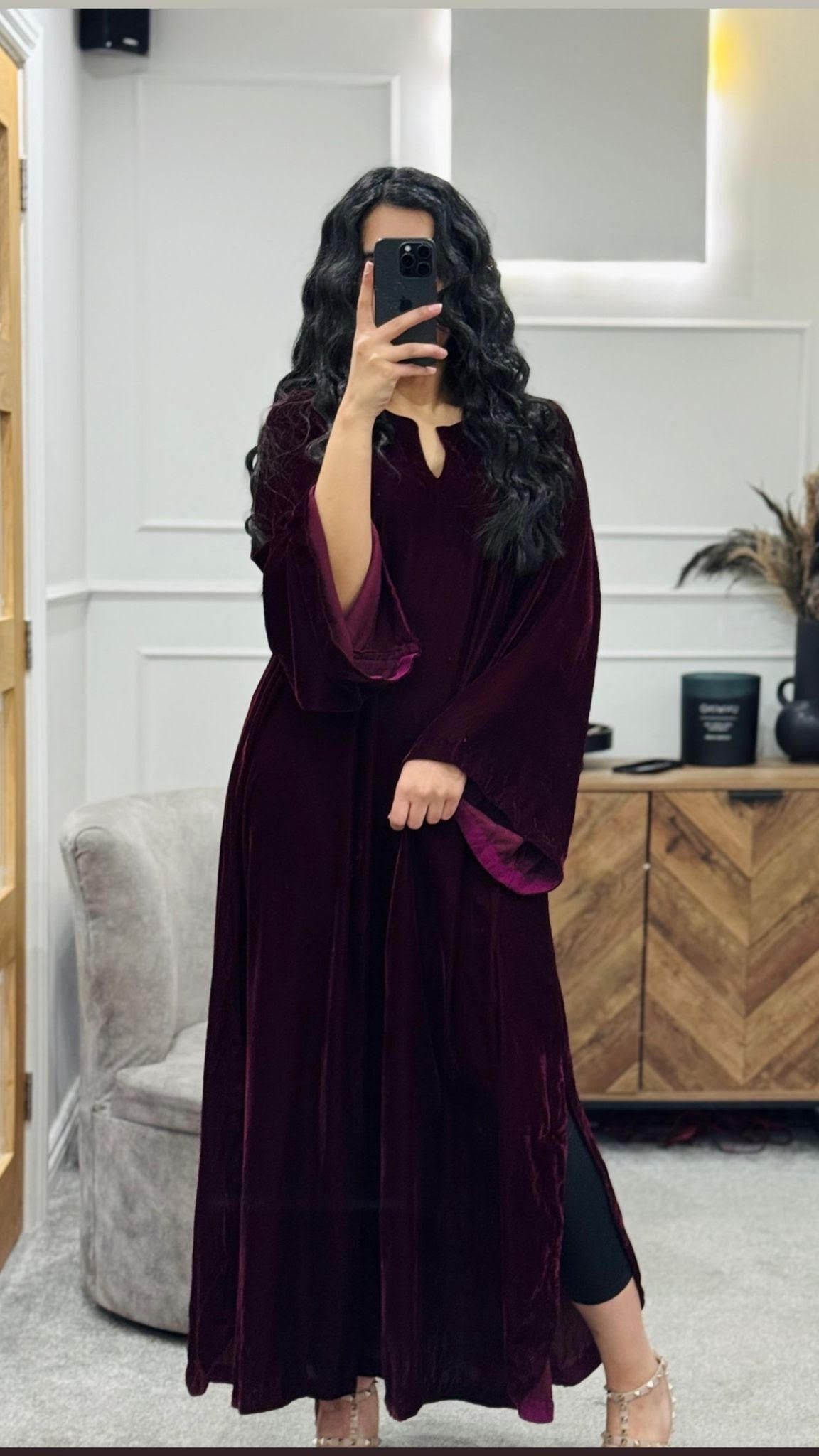 Lissa – Velvet Kaftan Shirt