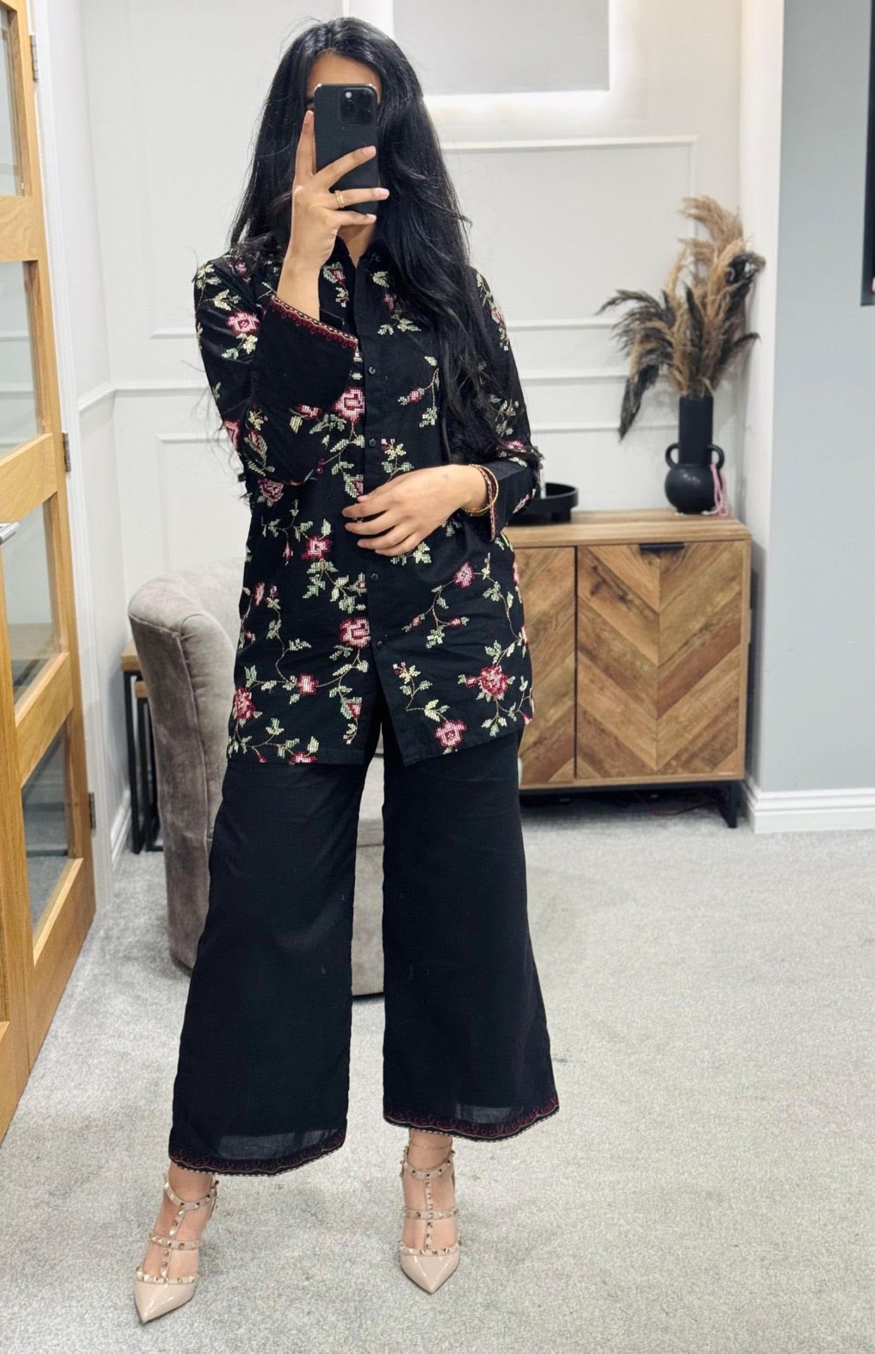 Velora embroidered Co Ord Set