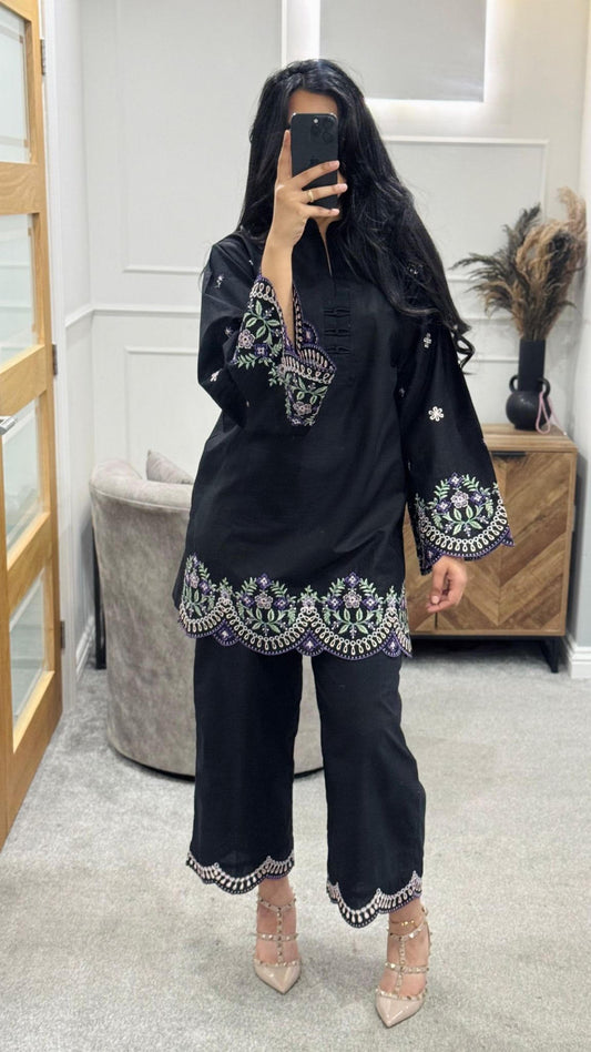 Aria embroidered Co Ord Set