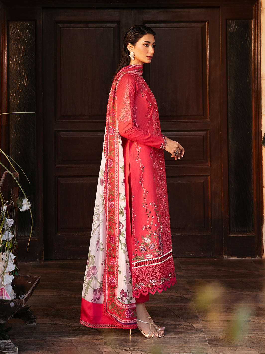 Bin Ilyas Red 314 - A | 3 PC Lawn
