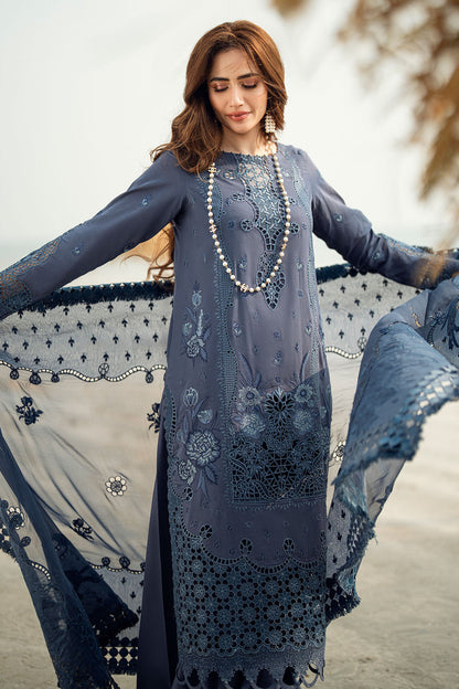 Nureh Blue Khuwab Luxury Swiss Lawn NE-146