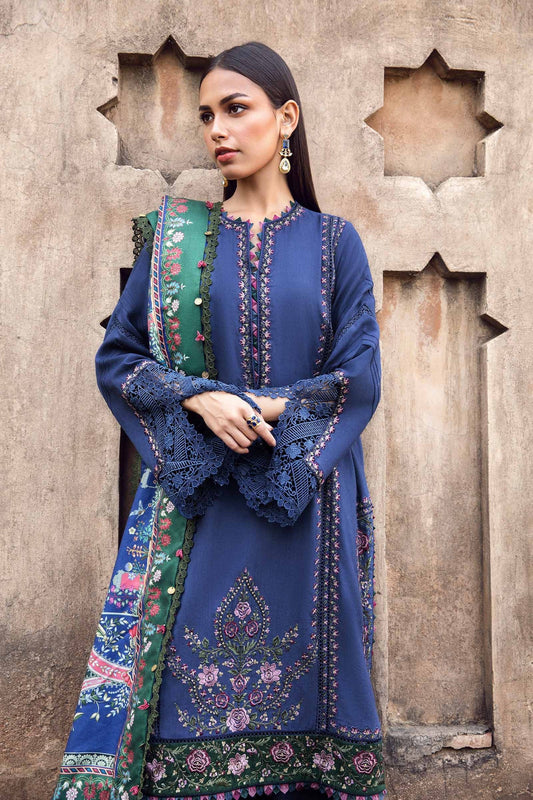 Maria B Blue printed Suit MPT-2405-A