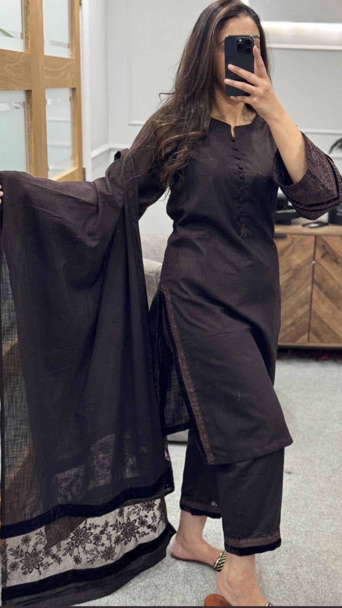 SADABAHAR Merlot Suit