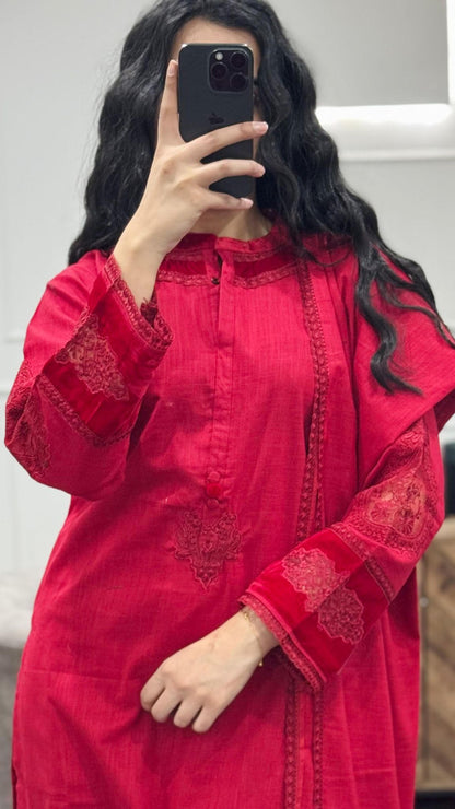 SADABAHAR Crimson Suit