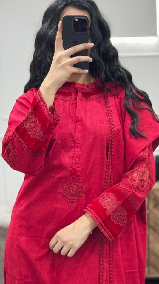 SADABAHAR Crimson Suit