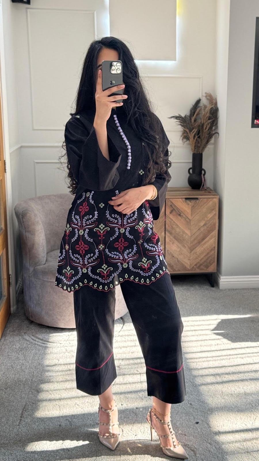 Ember embroidered Co Ord Set