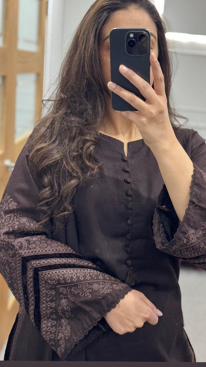 SADABAHAR Merlot Suit