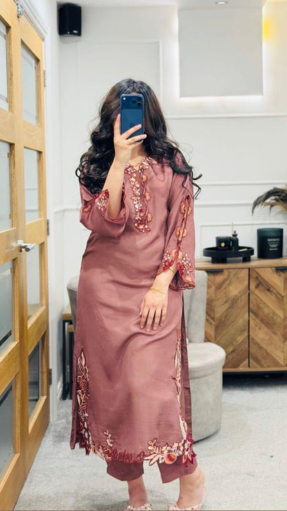Dusty Rose Kaftan