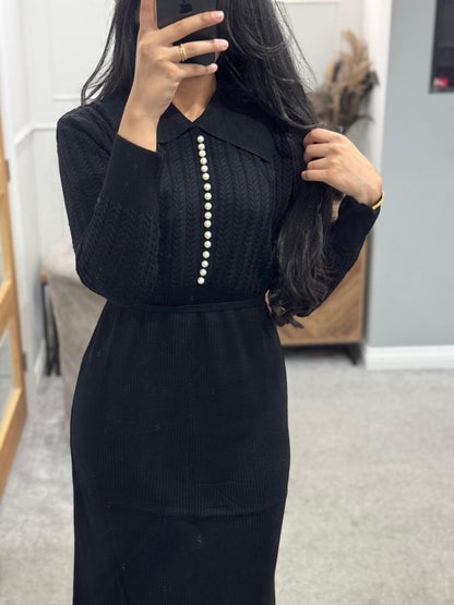 Autumn Grace Wool Dress