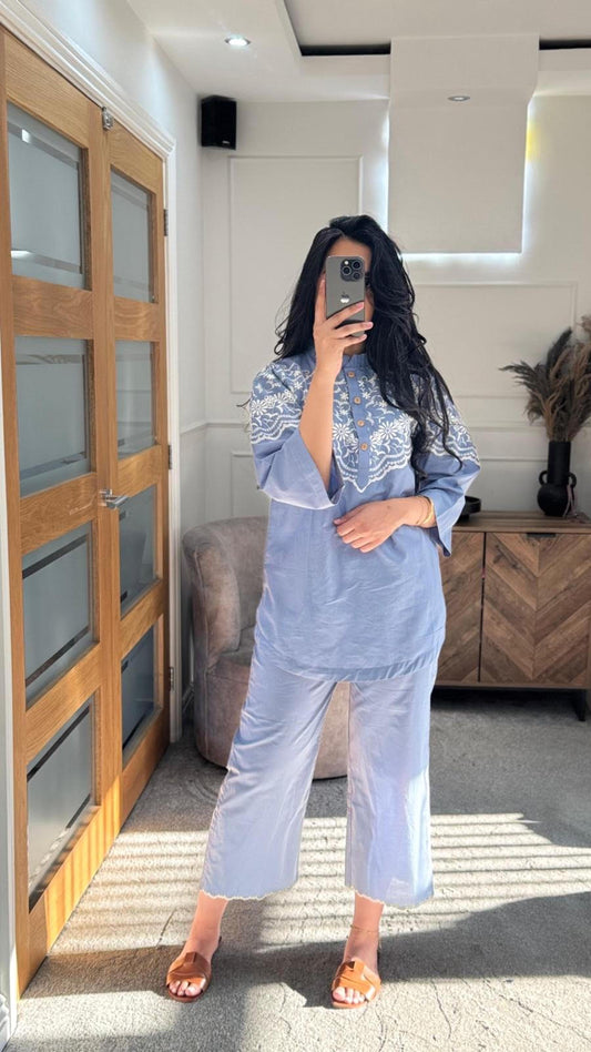 Syra embroidered Co Ord Set