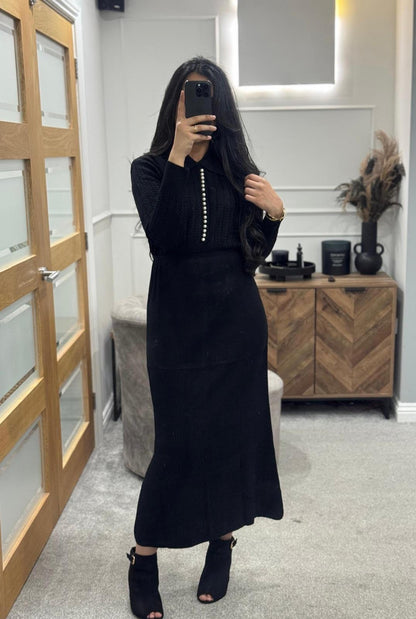 Autumn Grace Wool Dress