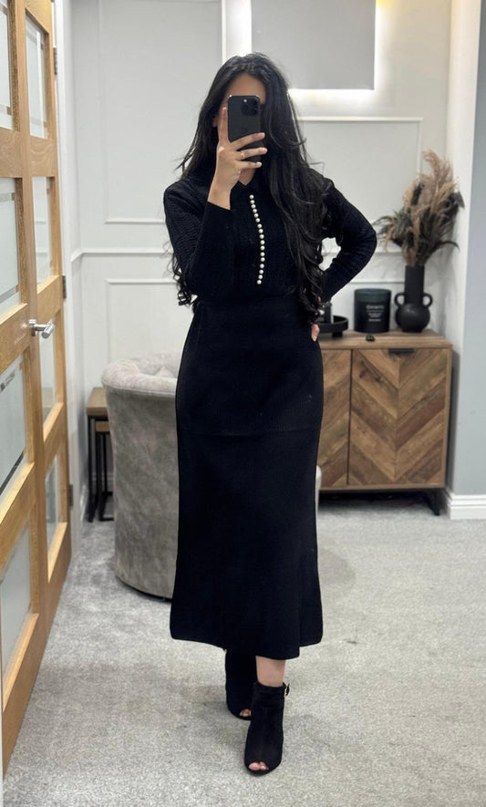 Autumn Grace Wool Dress