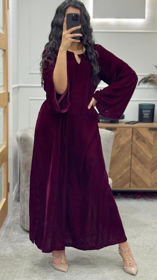 Lissa – Velvet Kaftan Shirt