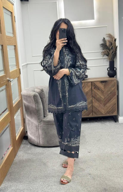 Sahar Noir Muse Co Ord Set