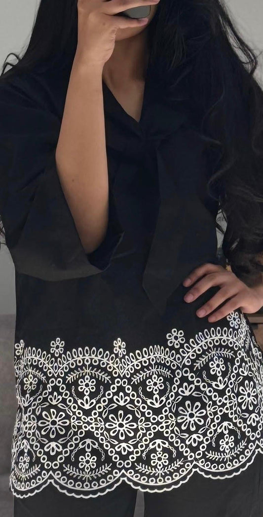 Ripple embroidered Co Ord Set