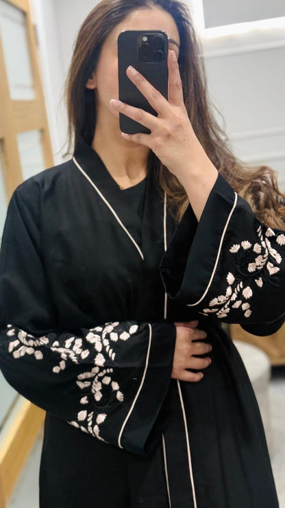 Hiba Embroidery Luxe Abaya
