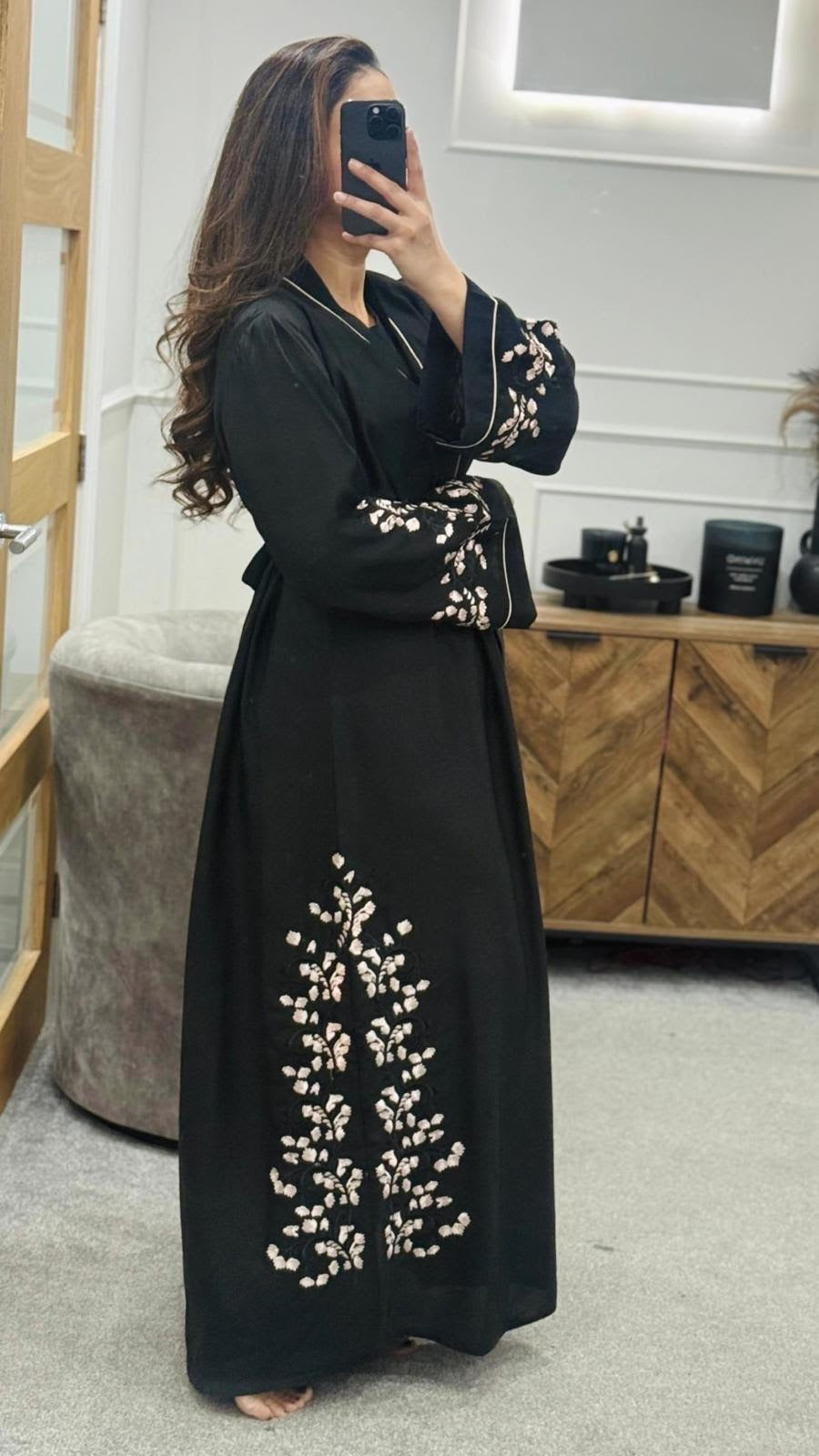 Hiba Embroidery Luxe Abaya