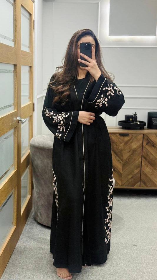 Hiba Embroidery Luxe Abaya