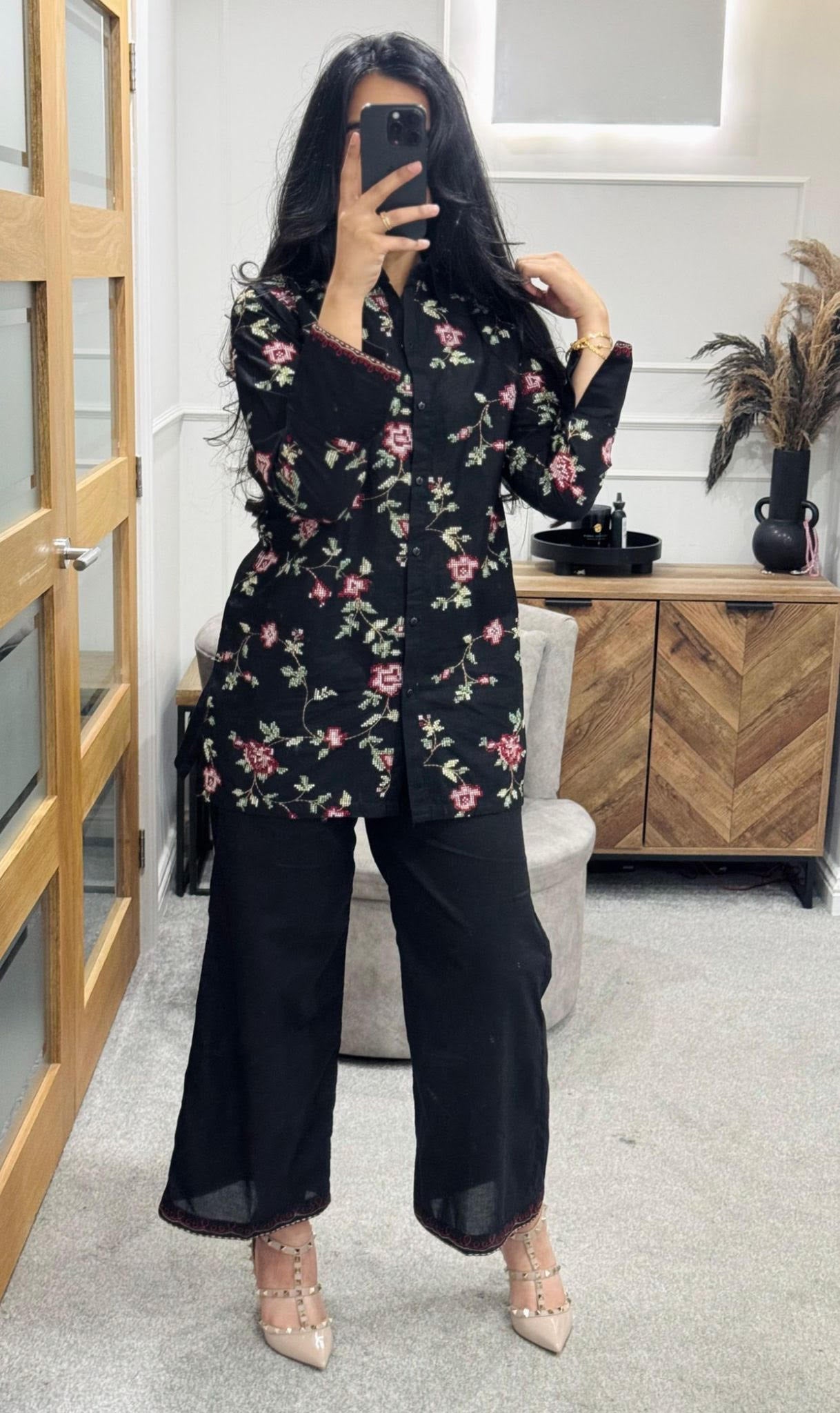 Velora embroidered Co Ord Set