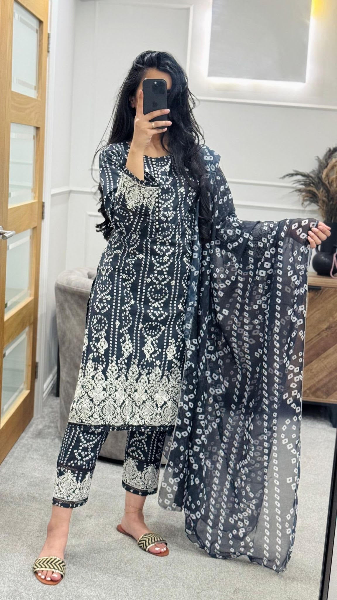 Black Twist 3pc Printed