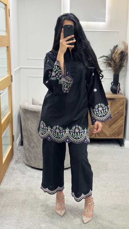Aria embroidered Co Ord Set