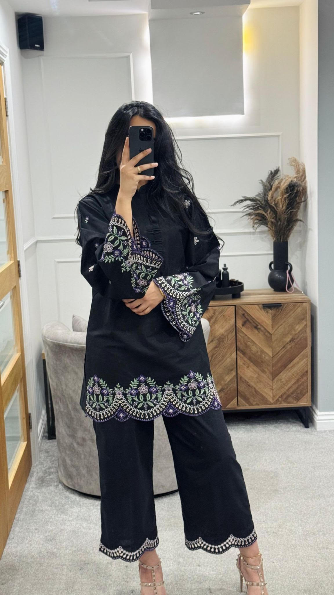 Aria embroidered Co Ord Set