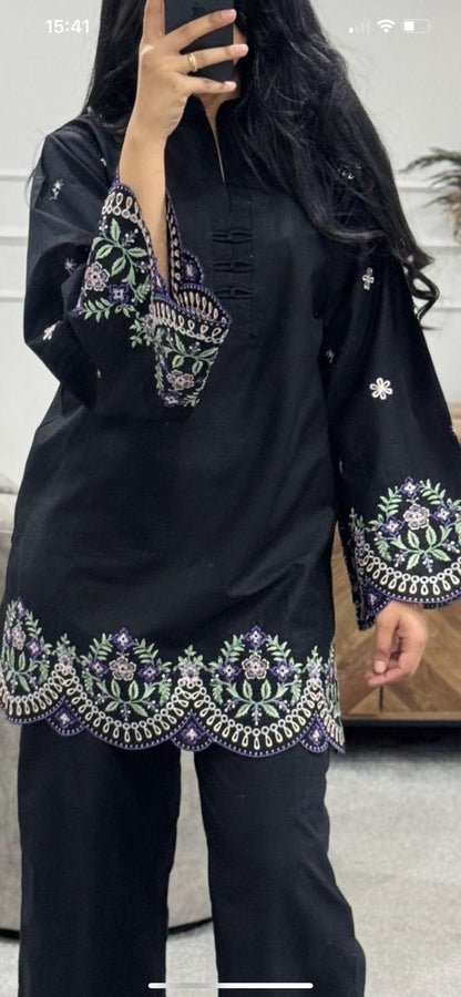 Aria embroidered Co Ord Set