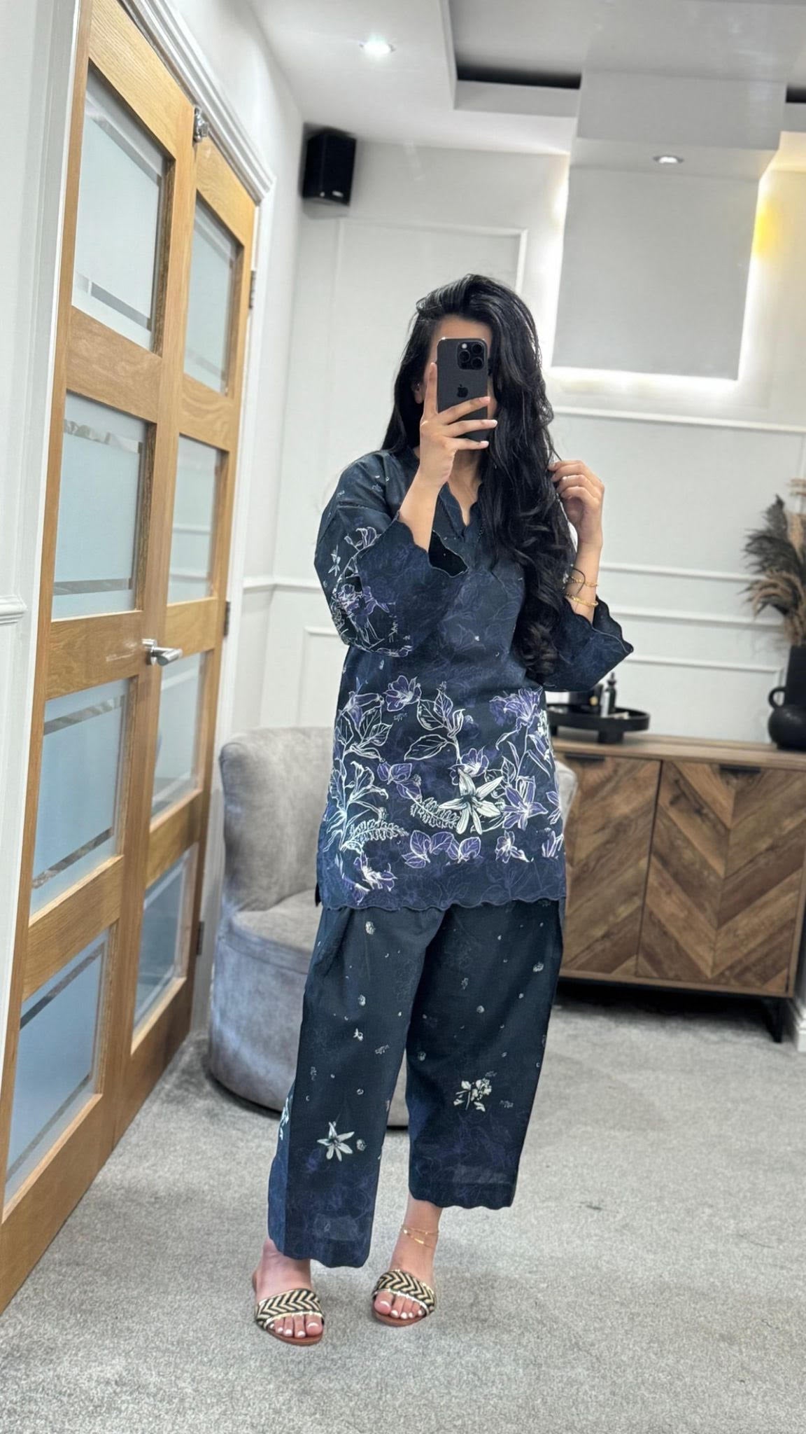 Sahar Purple Mirage Co Ord Set